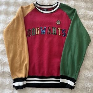 Harry Potter Hogwarts Colorblock Collegiate Crewneck - BoxLunch Size Large